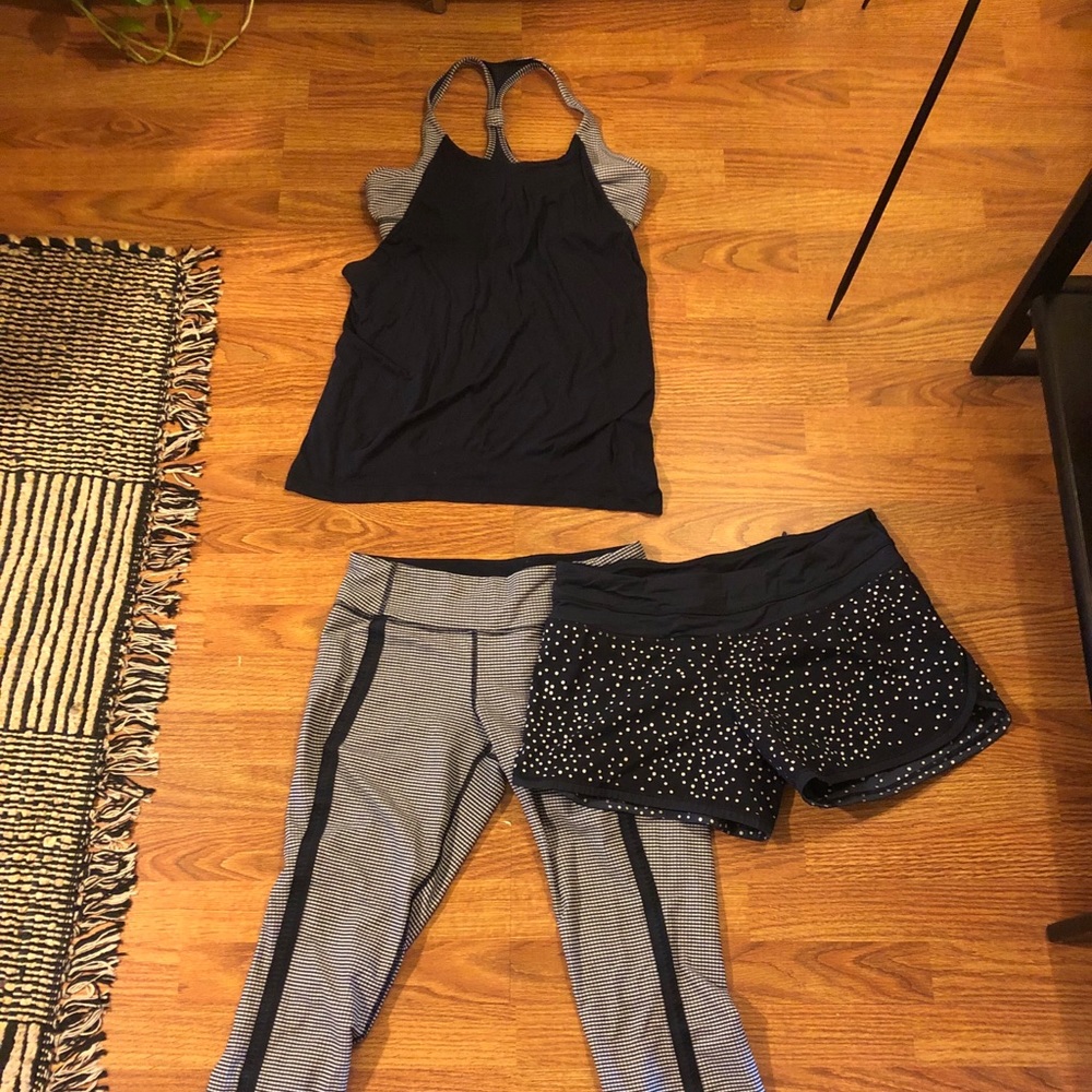 Lulu lemon work our set size 10